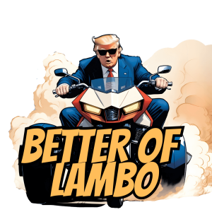 BIke are better of lambo RTRUMP coin meme