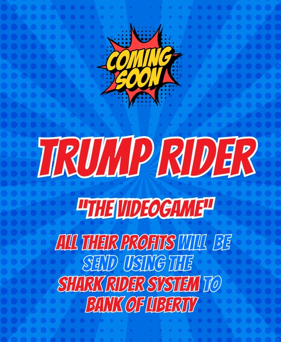 Trump Rider win in the videogame rtrump